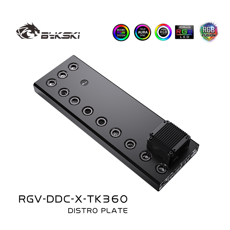 Rtx 4090 Water Block - Bykski pelat Distro akrilik/papan untuk kotak