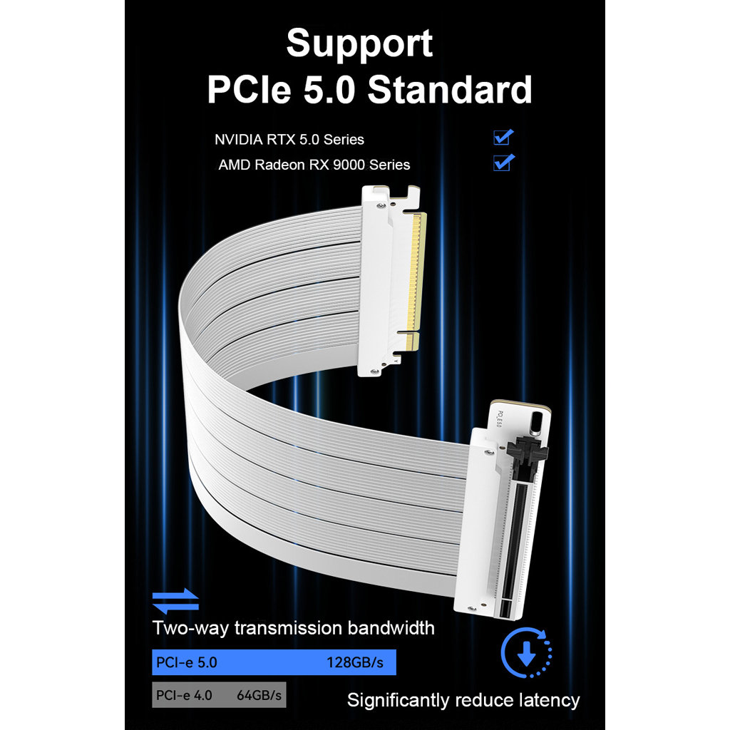 Pcie 5.0 Gpu Riser Cable - Kabel Riser GPU PCI‑E 5.0 X16