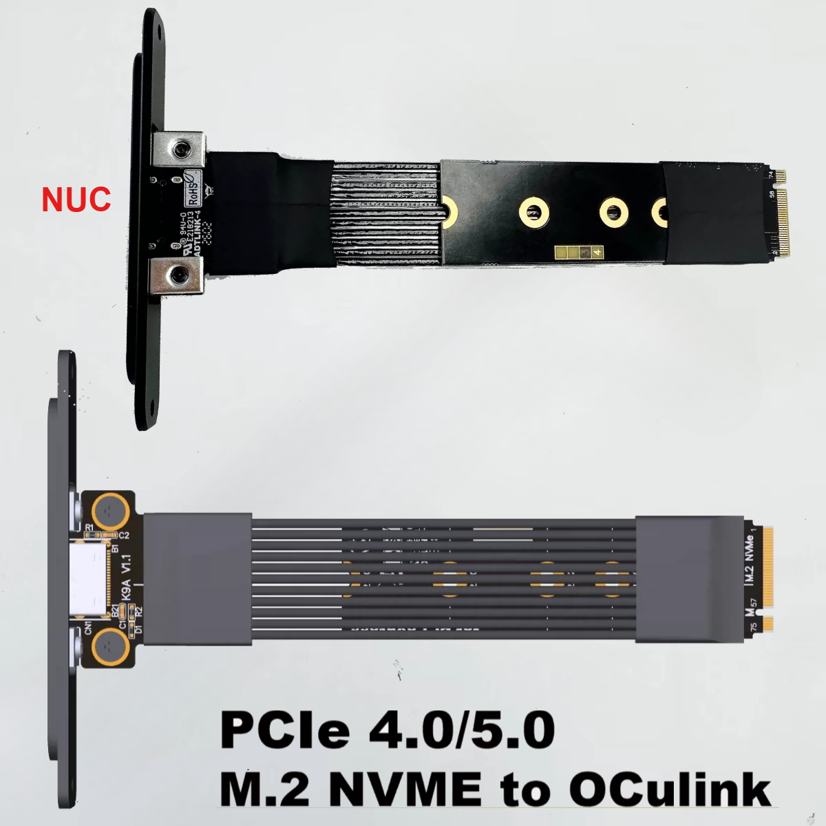 K49SQ-BK14 Kabel Chip GPU OCuL - Pcie 5.0 Gpu Riser Cable ulasan dan harga
