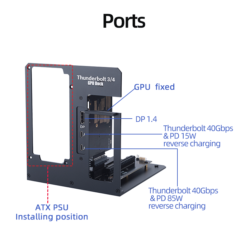EGPU Thunderbolt 4/3 TB3/TB4 k - Gpu External Dock Egpu Thunderbolt 4 ulasan dan harga